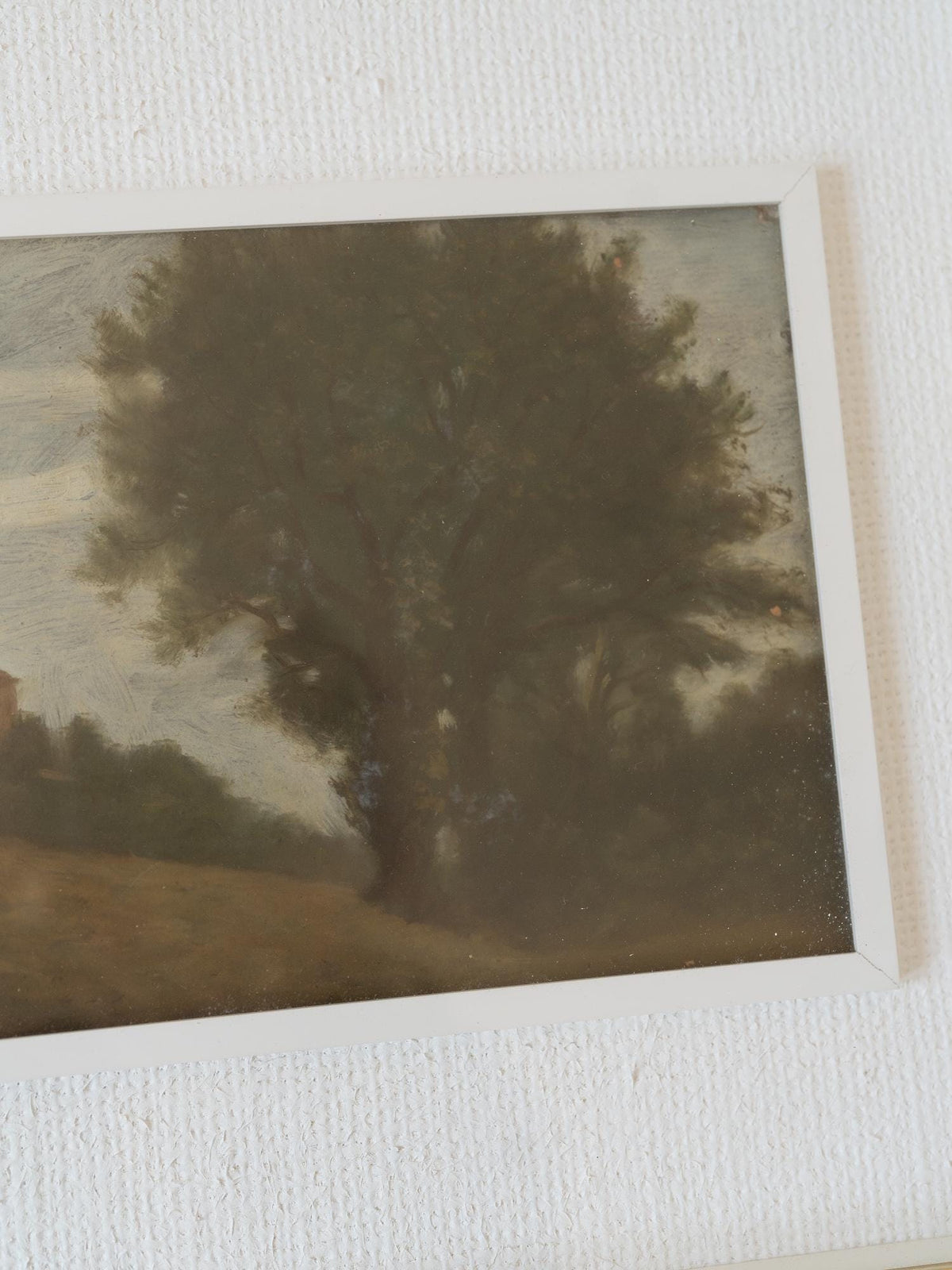 Vintage Italian Framed Moody Landscape Painting Oil, Artful Wall Art, Vintage Framed Painting, Vintage Paintings Original, Abstract Painting