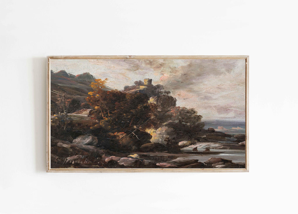 Samsung Frame TV Art Moody Fall Autumn Painting DIGITAL Art Frame TV