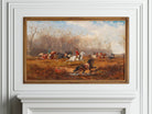 Equestrian Art for Frame TV | Fall Frame TV Art | Hunting Scene Artwork | Rustic Country Farmhouse Decor | Equestrian Decor | Equine Art