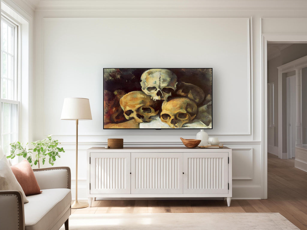 Halloween Art for Frame TV | Moody Skulls | Digital Download Painting | Vintage Art for Frame TV | Skeleton Art | Pirate Skulls