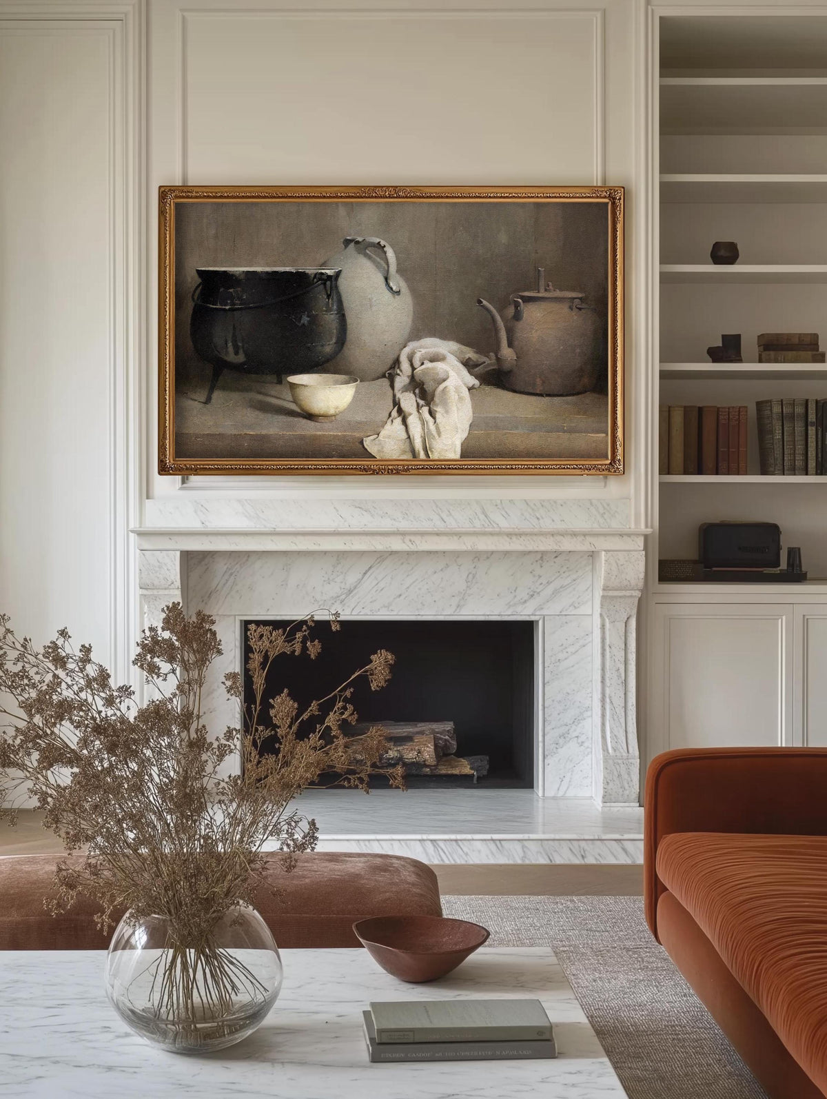 Art for Frame TV | Digital Download Painting | Vintage Art for Frame TV | Autumn TV Art | Halloween | Fall Tv Art | Rustic Farmhouse Decor