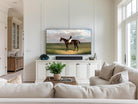 Equestrian Art for Frame TV | Fall Frame TV Art | English Polo Horse Artwork | Rustic Country Farmhouse Decor | Racehorse | Horse and Rider