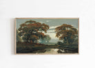 Autumn Frame Tv Art, landscape Fall, Art for Tv moody vintage French Art