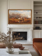 Equestrian Art for Frame TV | Fall Frame TV Art | Hunting Scene Artwork | Rustic Country Farmhouse Decor | Equestrian Decor | Equine Art