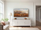Equestrian Art for Frame TV | Fall Frame TV Art | Hunting Scene Artwork | Rustic Country Farmhouse Decor | Equestrian Decor | Equine Art
