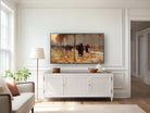 Autumn Art for Frame TV | Muted Fall Landscape City Street Scene | Impressionist | Farmhouse Rustic | French Country Decor | French Painting