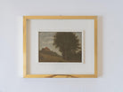 Vintage Italian Framed Moody Landscape Painting Oil, Artful Wall Art, Vintage Framed Painting, Vintage Paintings Original, Abstract Painting