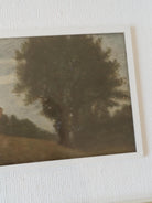 Vintage Italian Framed Moody Landscape Painting Oil, Artful Wall Art, Vintage Framed Painting, Vintage Paintings Original, Abstract Painting