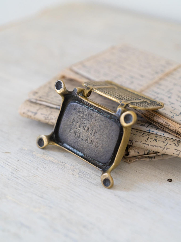 Antique Brass Stamp Box, Trinket Box, Stamp Holder, Brass Jewelry Box, Jewelry Keepsake, Ring Box, Jewelry Gift Box