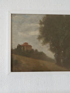 Vintage Italian Framed Moody Landscape Painting Oil, Artful Wall Art, Vintage Framed Painting, Vintage Paintings Original, Abstract Painting