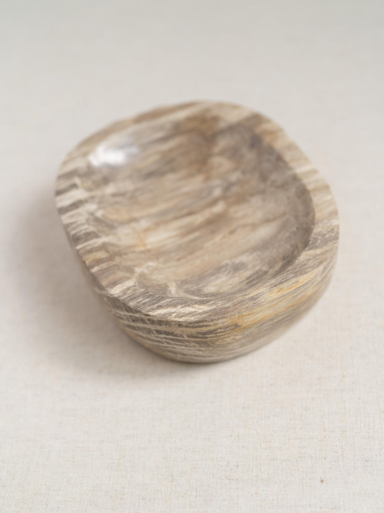 Stone Decorative Tray, Petrified Wood, Marble Bowl, Vintage Stone Bowl, Rustic Bowl, Coffee Table Accessories, Catchall, Marble Stone Dish