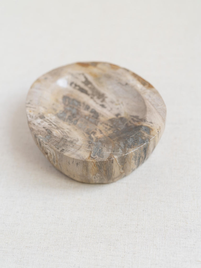 Stone Decorative Tray, Petrified Wood, Marble Bowl, Vintage Stone Bowl, Rustic Bowl, Coffee Table Accessories, Catchall, Marble Stone Dish