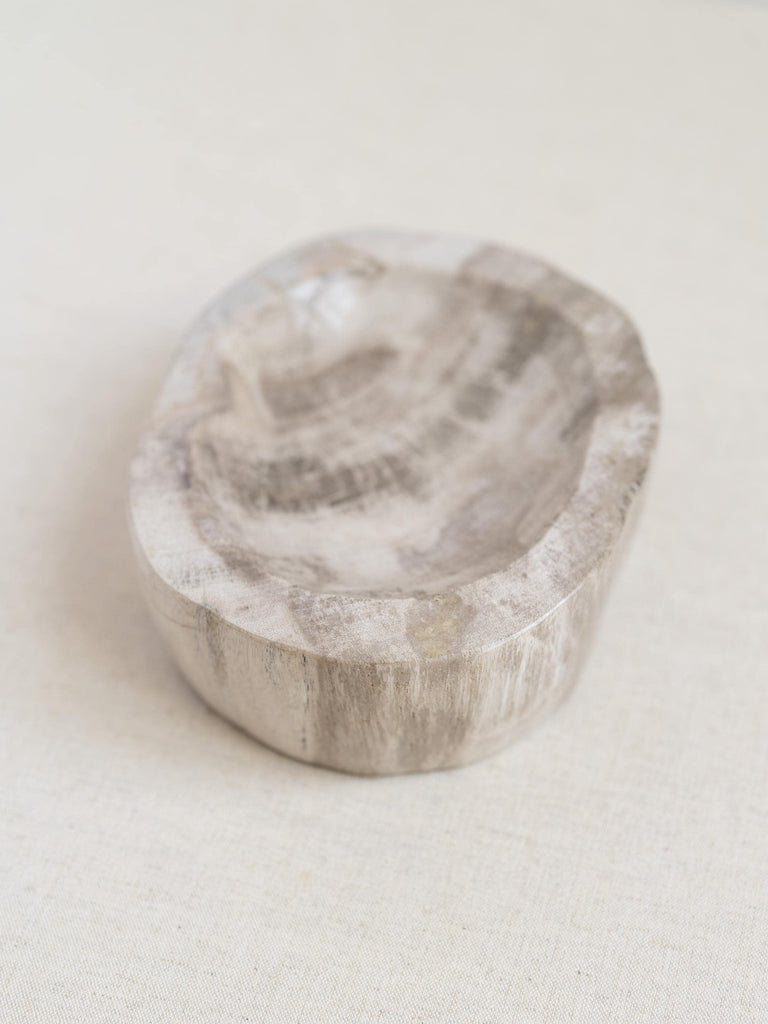 Stone Decorative Tray, Petrified Wood, Marble Bowl, Vintage Stone Bowl, Rustic Bowl, Coffee Table Accessories, Catchall, Marble Stone Dish