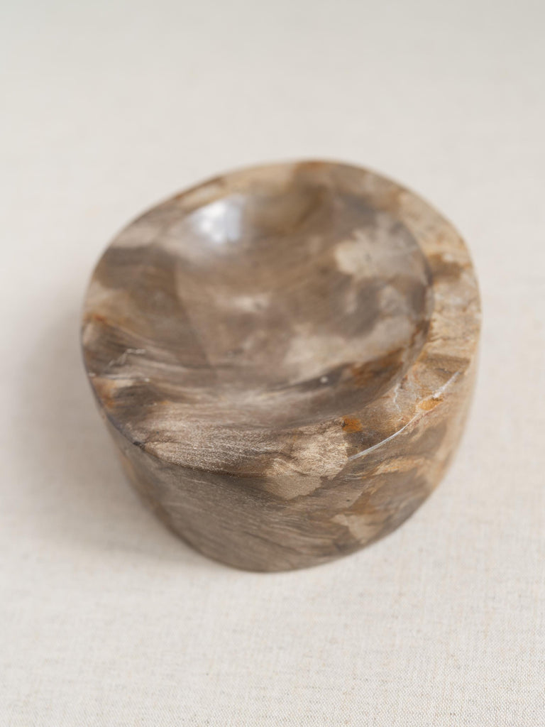 Stone Decorative Tray, Petrified Wood, Marble Bowl, Vintage Stone Bowl, Rustic Bowl, Coffee Table Accessories, Catchall, Marble Stone Dish