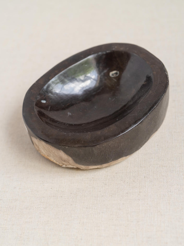 Stone Decorative Tray, Petrified Wood, Marble Bowl, Vintage Stone Bowl, Rustic Bowl, Coffee Table Accessories, Catchall, Marble Stone Dish