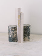 Vintage Stone Bookends Pair, Petrified Wood, Natural Stone Bookends, Vintage Book Ends, Bookshelf Accessories, Polished Stone Bookends