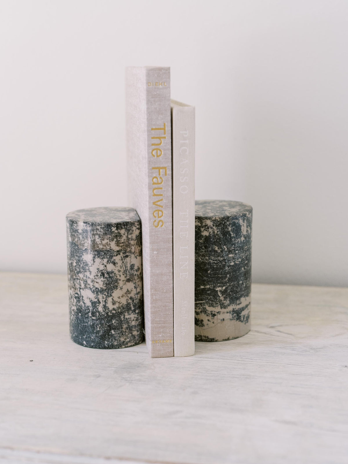 Vintage Stone Bookends Pair, Petrified Wood, Natural Stone Bookends, Vintage Book Ends, Bookshelf Accessories, Polished Stone Bookends