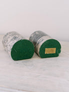 Vintage Stone Bookends Pair, Petrified Wood, Natural Stone Bookends, Vintage Book Ends, Bookshelf Accessories, Polished Stone Bookends