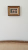 Small Vintage Framed Landscape Oil Painting, Original Framed Garden Floral Art on Board, Hand Painted English Countryside Rustic Flowers